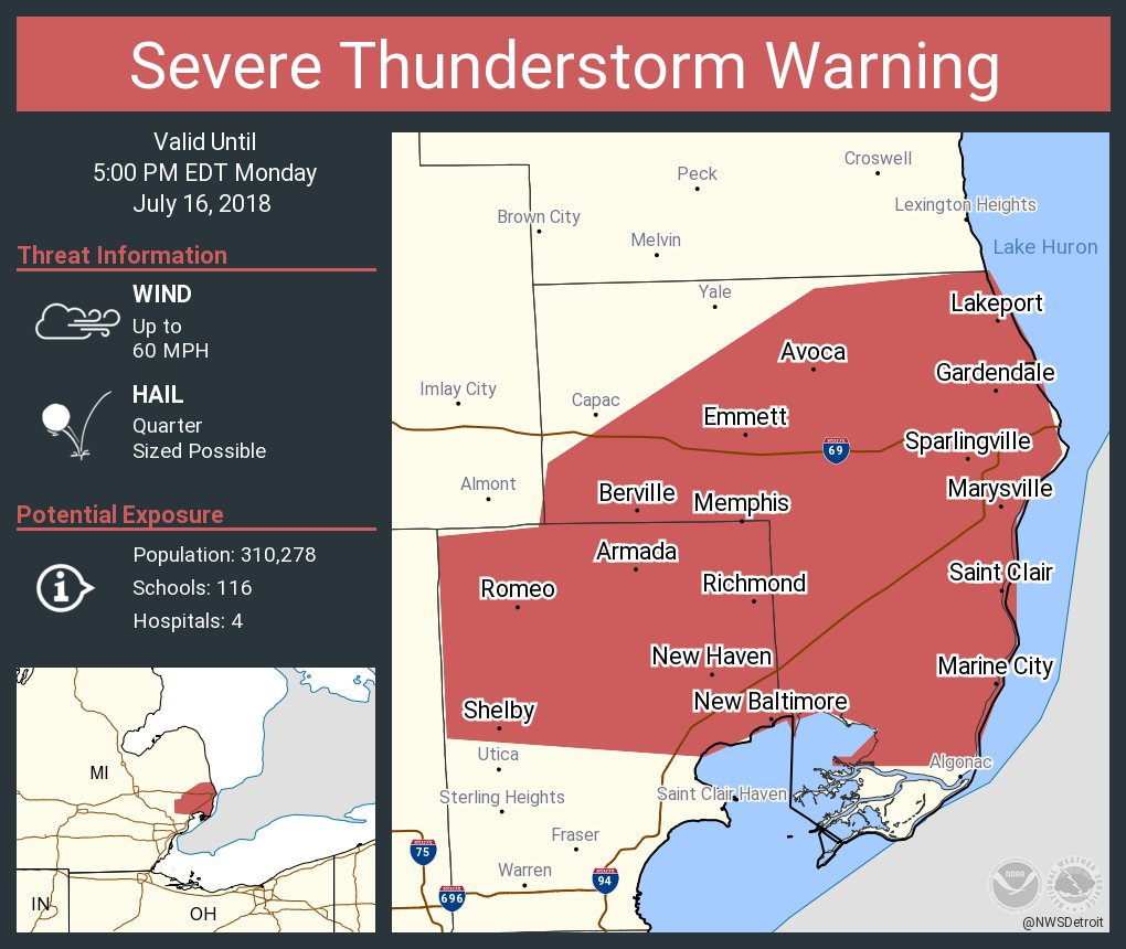 NWS Severe Tstorm on Twitter "Severe Thunderstorm Warning continues