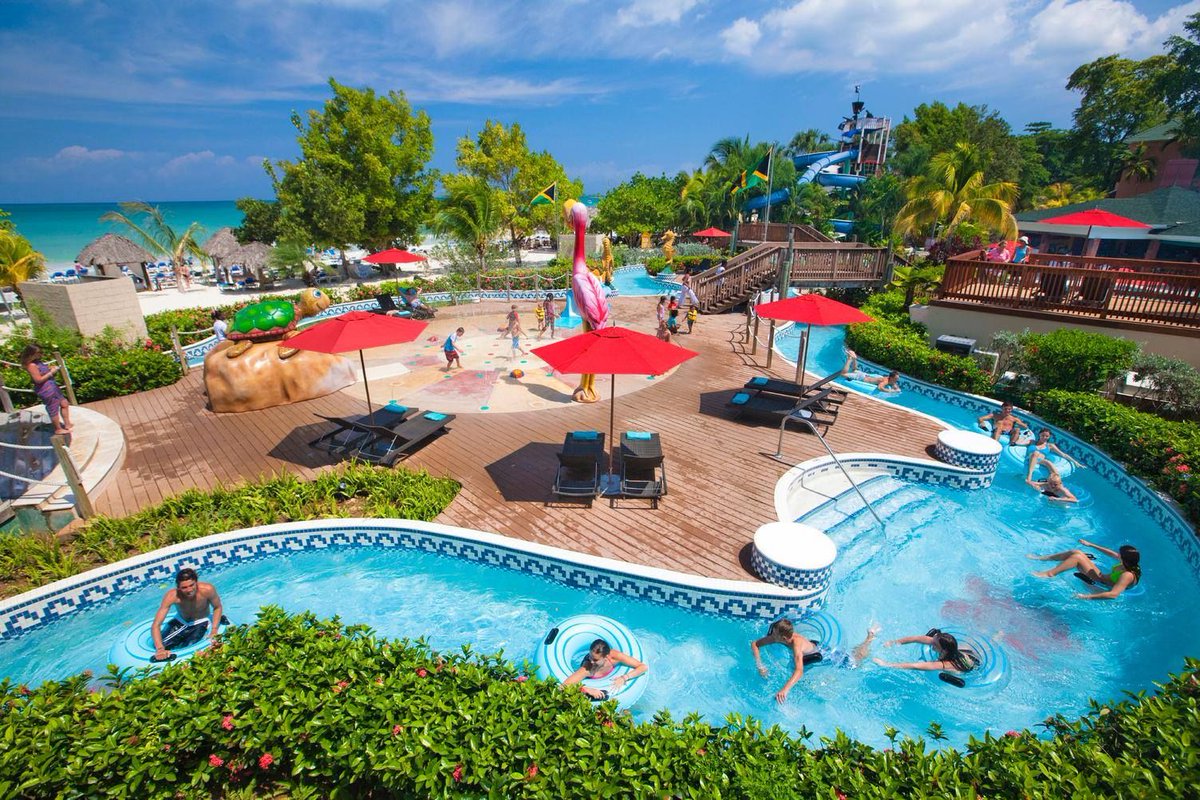Cool off at Pirate's Island Waterpark, where you'll find fun for everyone at #BeachesNegril. Rachel@bmgvacations.com. #GenerationEveryone #SandalsTravelAgent #OneLoveAgent