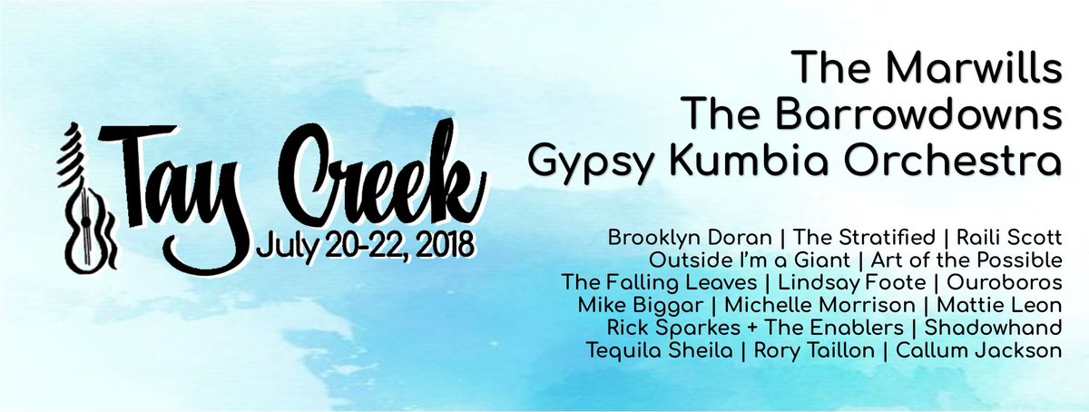 thebarrowdowns's tweet photo. Oh man we are excited for @taycreekfest! See you soon #NewFunswick!
#festivalseason #folkmusic https://t.co/4wENNecbr4