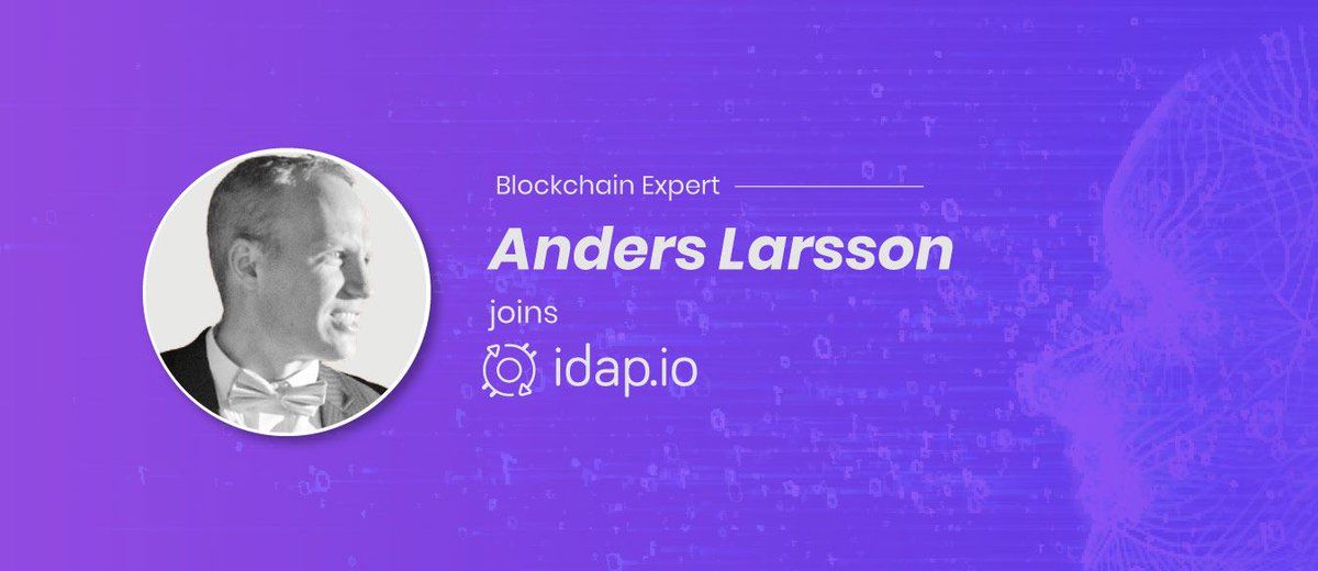 chien_luc's tweet image. IDAP team is delighted to announce that Mr. Anders Larsson, one of the Top Blockchain Advisor has joined the project to become part of our advisory panel.

#idap_io #idapICO #CryptoAdvisor #BlockchainAdvisor #CryptoExchange #CryptoTrader #cryptotrading #CryptoNews #CryptoExpert
