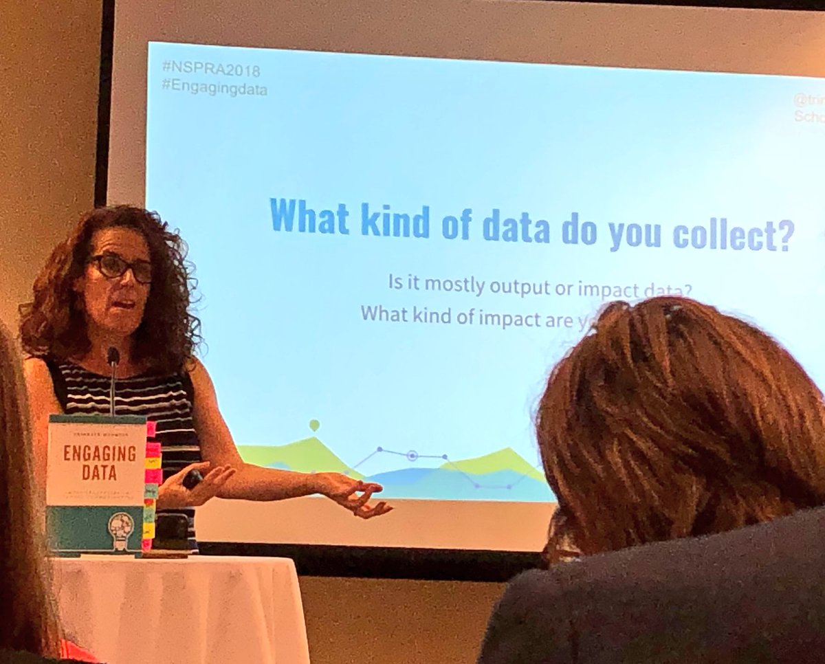 ShawnMcKillop's tweet photo. “The reason we’re doing #schoolpr is because we want to inspire change. We’re not in this for status quo.” 🙌🏻 @TrinetteMarquis #NSPRA2018 #EngagingData https://t.co/yGsNaju9hF