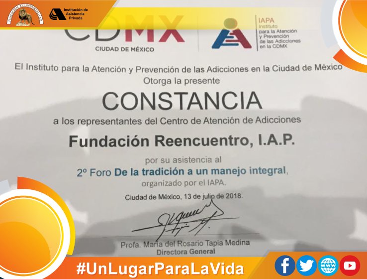 reencuentroiap's tweet photo. C.P.C. Roberto Jiménez, Director General; Lic. Silvia Ruelas, Coordinadora Asistencial y Dra. Elizabeth Arjona Ruiz; representando a la #institución en el 2do Foro con Centros de Atención de Adicciones “De la tradición a un manejo integral”

#UnLugarParaLaVida https://t.co/vaoDtNMci2