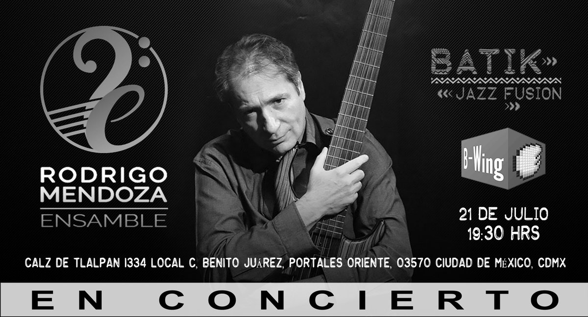 MendozaEnsamble's tweet photo. Nos vemos este sábado 21 de Julio en @BWingMX para disfrutar de buena música mientras nos acompañas con unas Alitas. https://t.co/5RoRQKp6hp