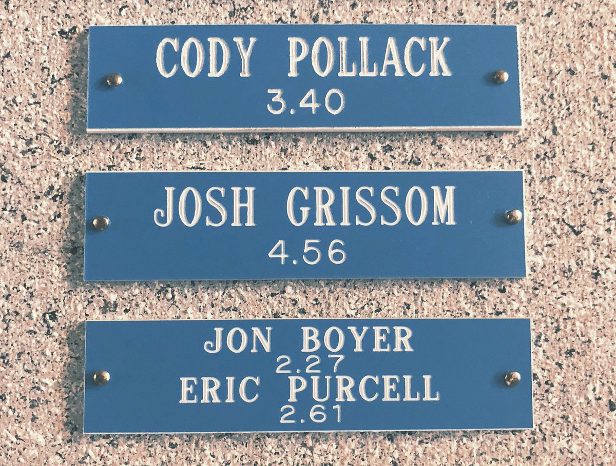TiredLawGrad's tweet image. Had a chance to swing by my old stomping grounds at @BmccBaseball today and see my name on the school’s Wall of Fame for the first time. My ERA may have been atrocious, but at least my split-finger was good enough to nab Pitcher of the Year honors.