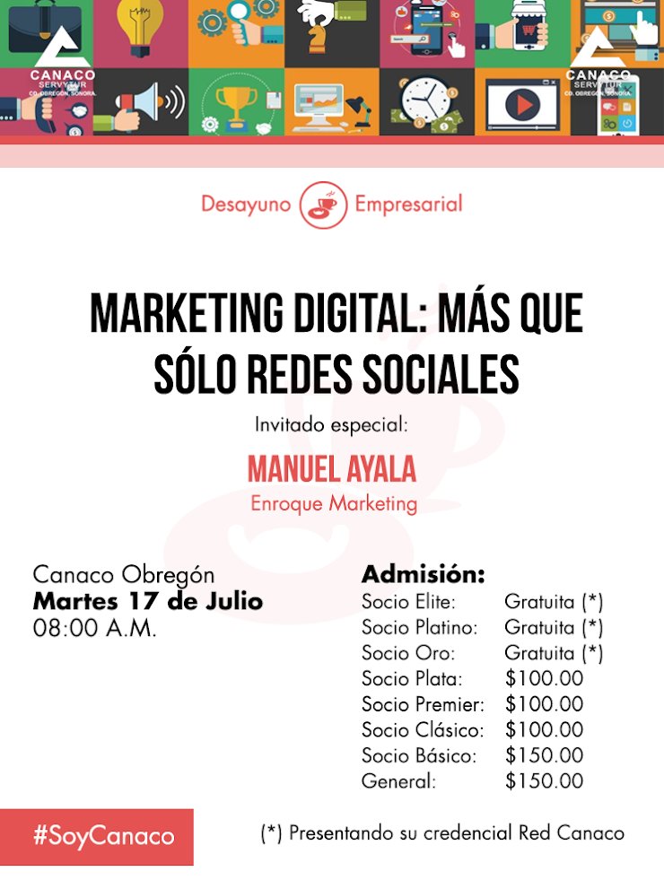canacoobr's tweet photo. #DesayunoEmpresarial
Si crees que el marketing digital es solo Facebook, esta plática es para ti. 
Se hablará de "Marketing digital: más que redes sociales." 📧💻📱 

Para inscribirte solo necesitas registrarte aquí: 
https://t.co/5oy0dXHNkf https://t.co/NNnrcX5qmM