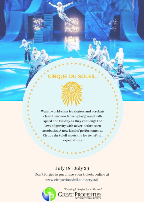 Presenting: Cirque Du Soleil. They are coming to the BB&T Center starting July 18th. See them fly through the sky, make the kids laugh and see amazing stunts. Grab your tickets today.
#GreatProperties #SouthFloridaLiving #CirqueDuSoleil #BBTCenter #FortLauderdale #SoFloridaevent