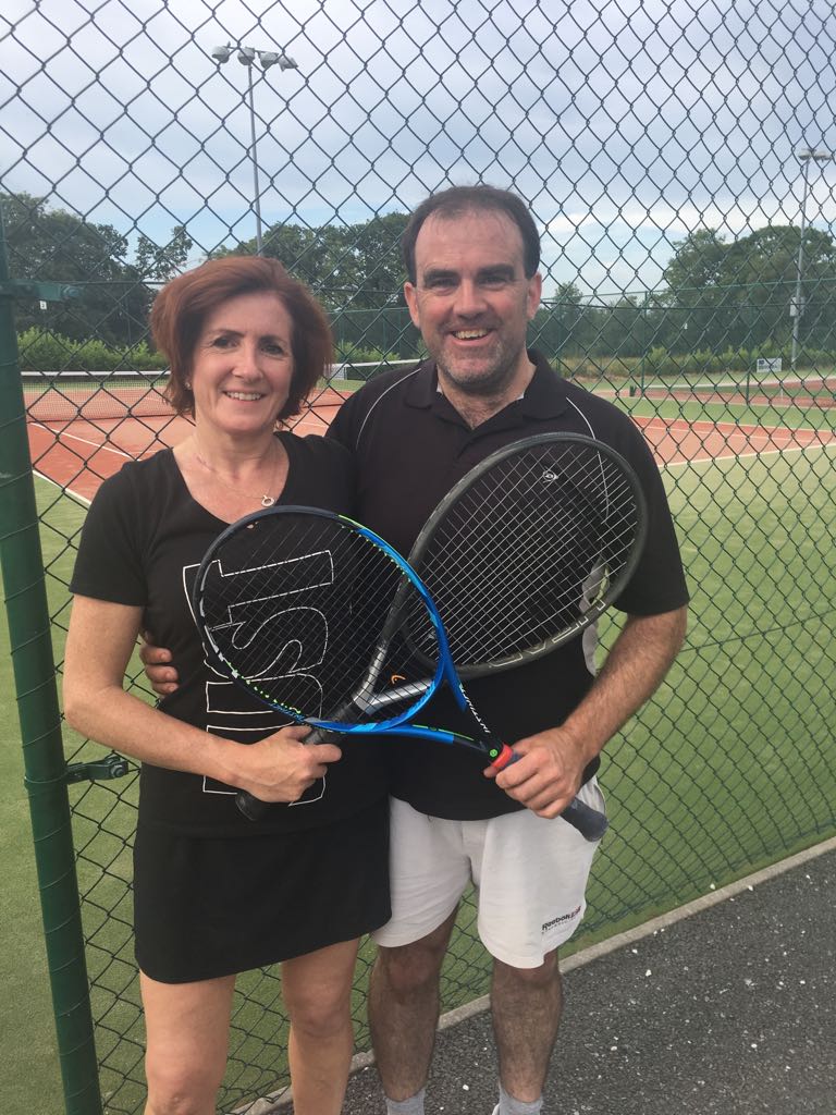 Congrats Sharon Cosgrove &amp; Adrian Corbett from Mallow Tennis Club winners of the G5 final at Carrigaline Open