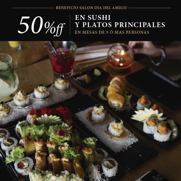 Porque los buenos amigos merecen lo mejor, celebrá este viernes en #SushiClub

 👉🏻 50% de descuento en sushi y platos principales, mesas de 5 personas o más*.

sushiclub.com.ar/reservas

*Bases y condiciones: sushiclub.com.ar/beneficios

#SaliraComer #SaliraCelebrar #DíadelAmigo