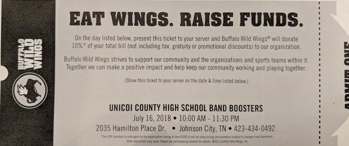 UCBlueDevilBand's tweet photo. Come out to Buffalo wild wings and support the band tonight!! https://t.co/IFAGv3w7hr