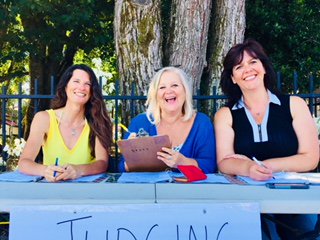 ProvidenceFarm1's tweet photo. Duncan Daze Parade July 14th welcomed  Tracy Parow, Providence Farm ED to the judge's table along with Judy Stafford and Cathy Schmidt.  Thank you to all for your volunteer work in this year's parade! https://t.co/8G2rzCZwEe