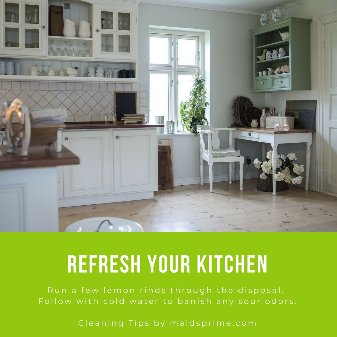 MaidsPrime's tweet photo. The kitchen is the most important room in any home. Learn how to banish odors and get rid of the pesky smells.

Follow us get more cleaning tips day in and day out https://t.co/6BgoQ6n9cu

#cleaninghouse #cleaningtips #kitchencleaning #cleaning #Tips #tricks https://t.co/Bn5VjAzobb