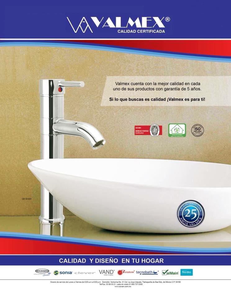 Valmexmx's tweet image. ¡Los mejores materiales y productos los encuentras en Valmex!

#Valmex #CalidadCertificada 
#Baño #Ferretero #Grifería #Interiores