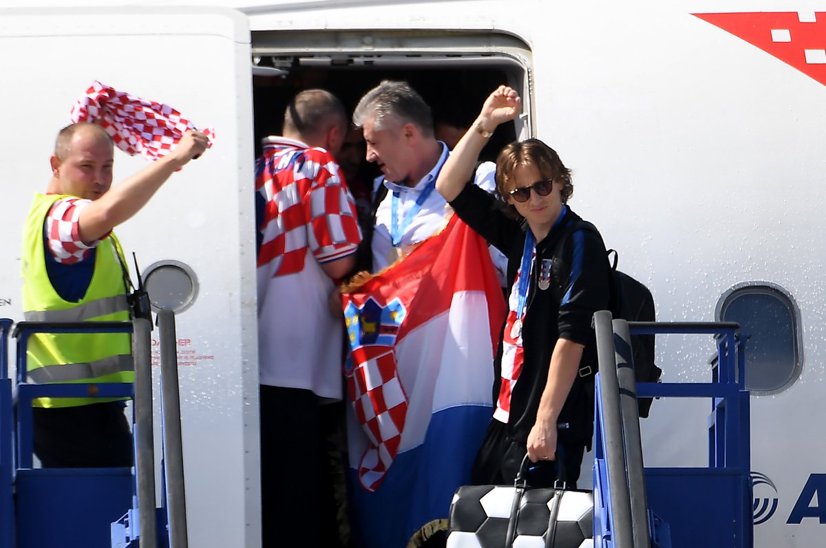 Croatia given a heroes' welcome in Zagreb on Monday.