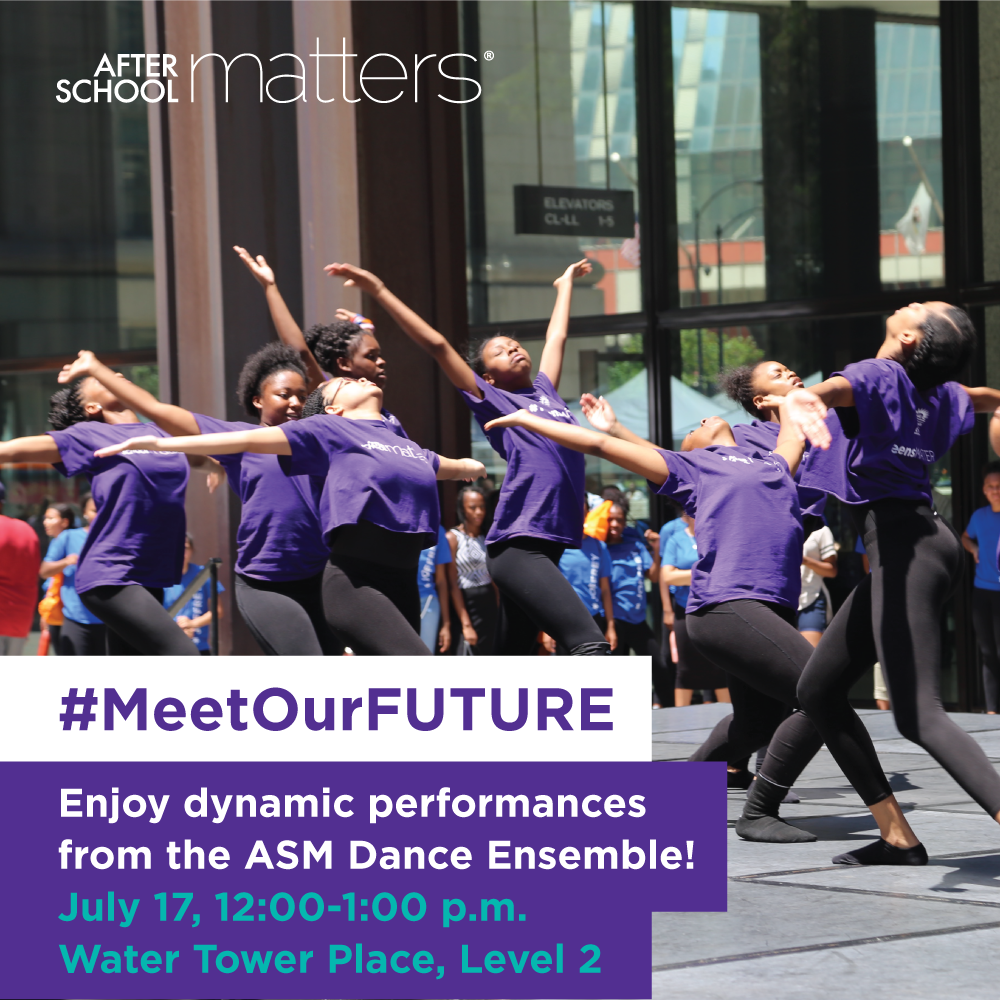 AftrSchoolMttrs's tweet photo. See our teens in action while you shop at the @WaterTowerPlace! Tomorrow from 12-1 p.m. our ASM Dance Ensemble will be performing on the second level #TeensMATTER #MeetOurFUTURE #dance #dancers https://t.co/2kWLsC9WYD