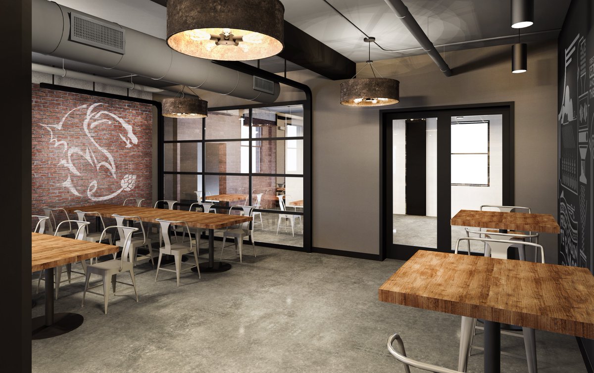 Our future tap room at Mills 58 in Peabody.  Opening later this year!!