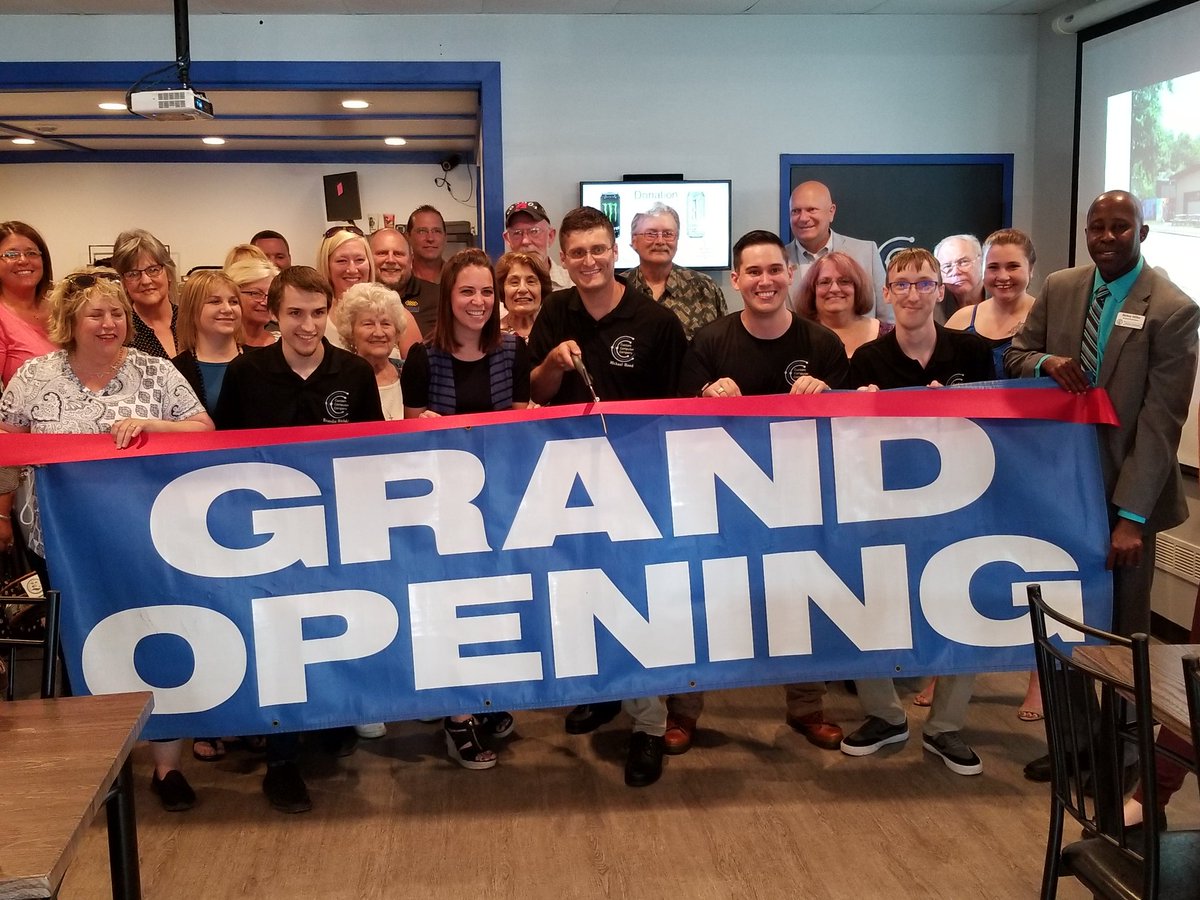 JohnMProos's tweet photo. Congratulations to Custom Computer Company in #Niles on their #GrandOpening. They were damaged by the severe flooding back in February, but are back & ready to serve any & all computer needs you may have. #SWMIComeback https://t.co/DfngJ7Hzvx
