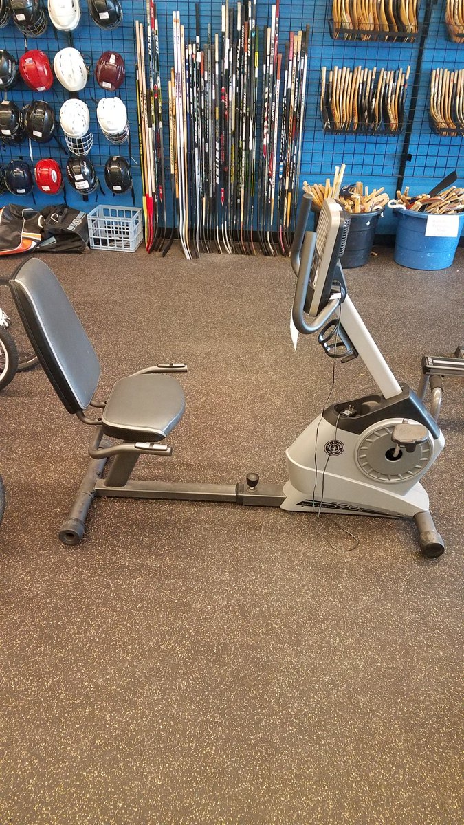 PlayClawson's tweet photo. Be the heat and burn those calories indoors!!!  Gold's Gym 390R recumbent exercise bike.  #qualityused https://t.co/ztvu3Cs1yz