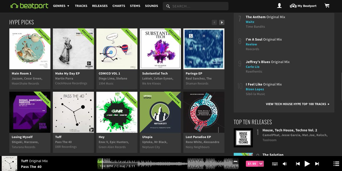 Our newest from <a href="/passthe40/">Diamond Dallas Rave</a> is out now and featured as one of <a href="/beatport/">Beatport</a>'s Hype Picks beatport.com/release/tuff/2…