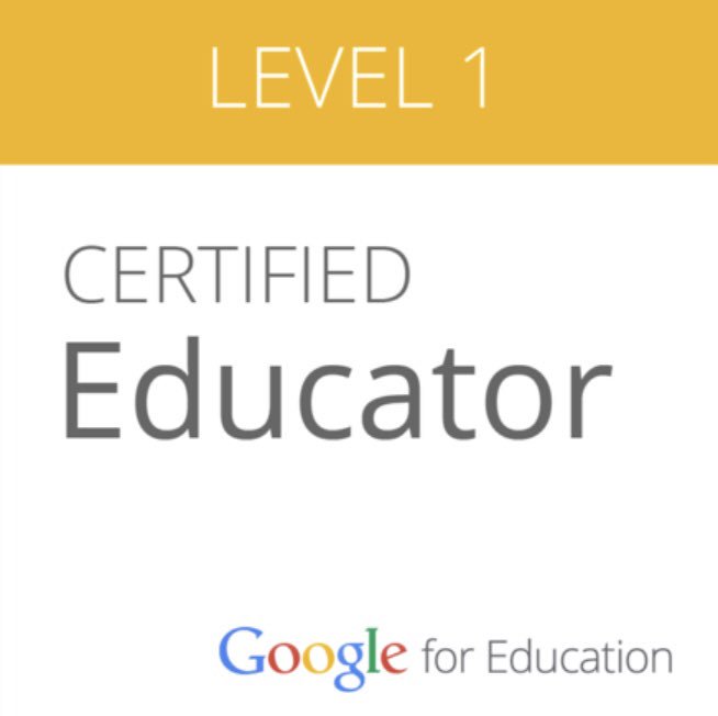 MrsKowalevicz's tweet image. Thrilled to announce I&apos;m a freshly-minted Level 1 Google Certified Educator! Next up... Level 2! @GoogleForEdu #GoogleCE @RandolphStars @APSVirginia #LifelongLearner #GoogleEducator #ranIBstars #GoogleCertified #WhatTeachersDoInSummer #APSSummer #APSisAwesome