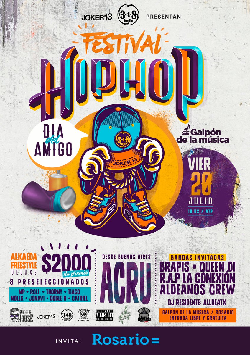 Acruone's tweet photo. Este Viernes- ROSARIO
Es mi primer paso por la City
Gracias a la organización por hacerlo posible
#JOKER13 y #348STUDIO
entrada libre y gratuita https://t.co/AEhmMR0OU9