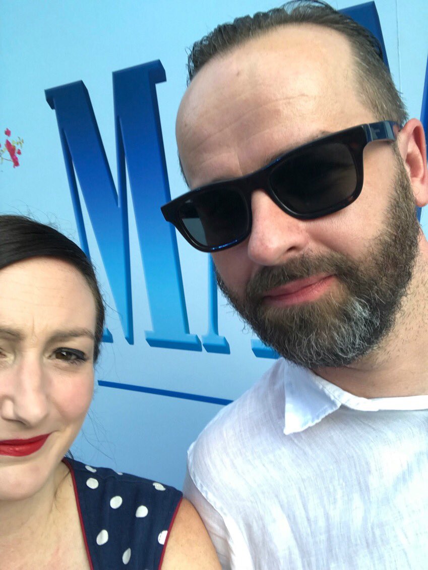 .<a href="/mammamiamovie/">Mamma Mia</a> #Mammamia2 #HereWeGoAgain everything you want and then some! I have a big grin on my face, glitter in my bra and got to share a room with some #Megastars tonight #worldpremiere #luckygirl - friends in the right places <a href="/scotty_walker/">Scott Walker</a> 💕✨❤️