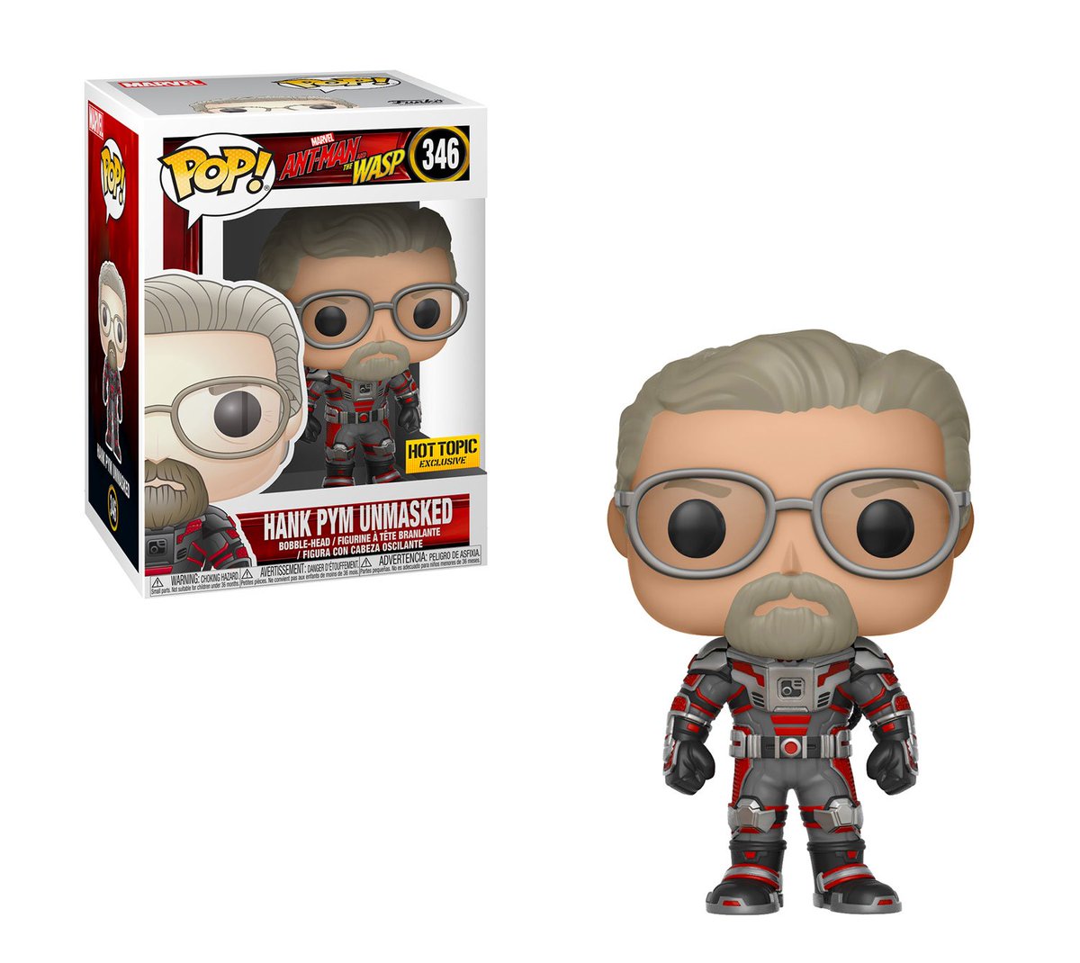 OriginalFunko's tweet image. RT & follow @OriginalFunko for a chance to WIN a @HotTopic exclusive #AntManandTheWasp Hank Pym Unmasked Pop!