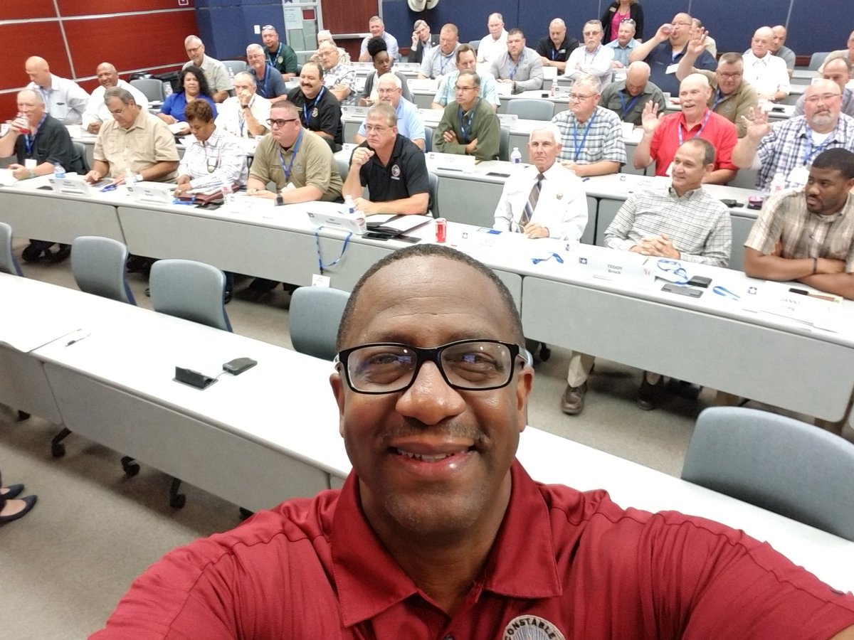 Headed home after a great day of training! 59 Constables, 43 counties. Saw many old colleagues and met some new ones. I enjoy teaching and facilitating! 

#LEMIT #CEC #254Strong #JPCA #TAC #CountyGovernment