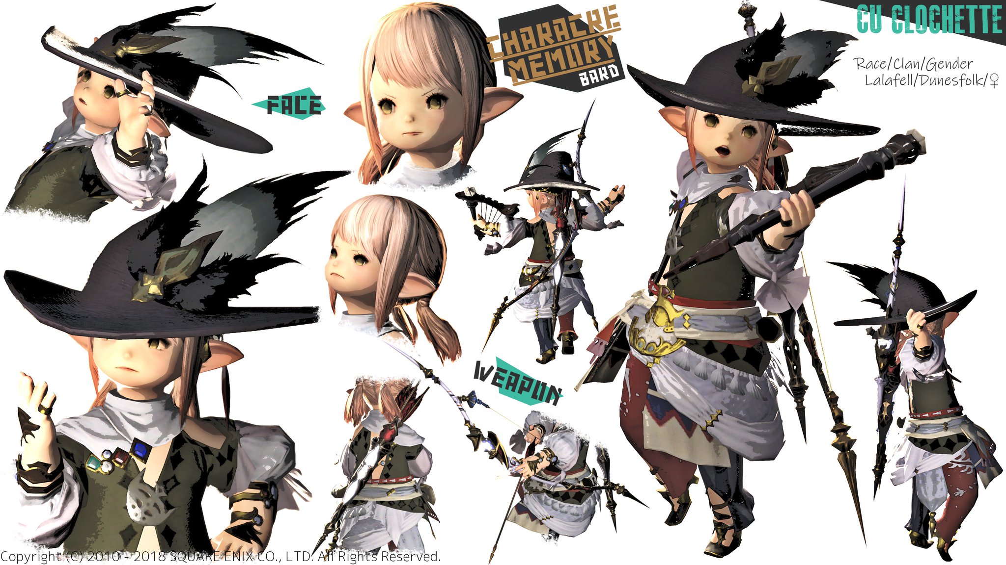 れヴぃ神龍🌙MANA FF14 SS on Twitter "FF14AW 手書き風加工 【キャラクリ