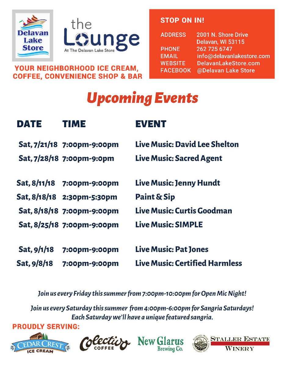Delavan Lake Store (AtDelavanLake) Twitter