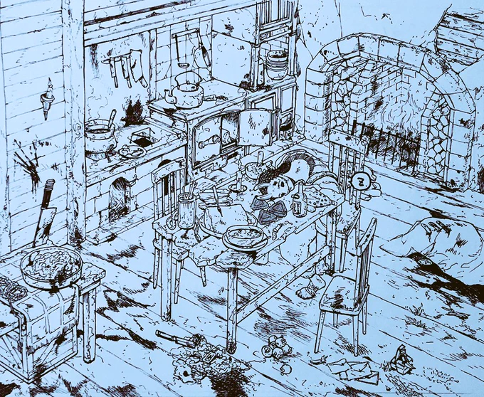 アドオン作ってたら寝落ちしたハントレスの絵です 