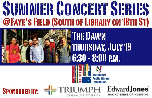 Bettendorf Library On Twitter Summer Concert Series Is