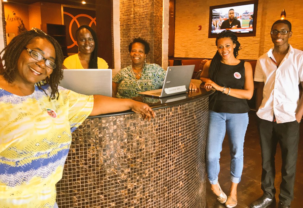 ColorOfChange's tweet photo. The Brandywine host committee is setting up for tonight’s #JusticeSummer Mixer in Prince George’s County, MD #BuildingBlackPoliticalPower #BeyondElectionDay https://t.co/b3Hkg8dokG