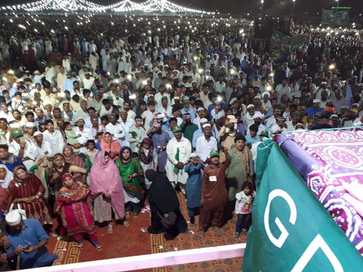 ShoaibAkhterAli's tweet photo. Yeh Hota Hai #Asli #JALSA.
#GDA #PowerShow In #NawabShah 👌
#VoteForStar
#VoteForPakistan
#VoteGDA
#BheejPagara
#PakistanZindabad
@nsabbasi69 @AliMirzaPMLF @Arshad_shar @AbdulHameedBug5 @ZoyaGopang https://t.co/8mQhIkAIzw