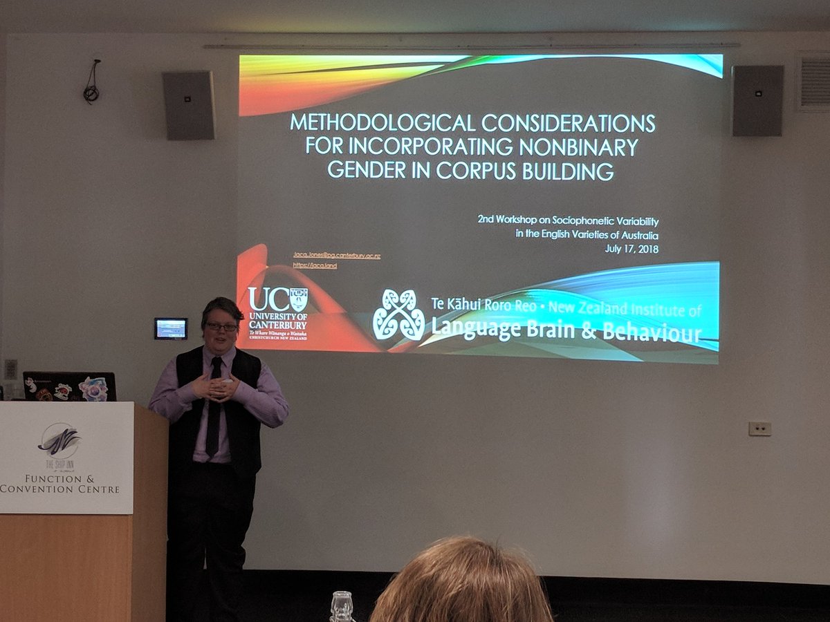 Jacq Jones talking about the speed bumps in their research #SocioPhonAus