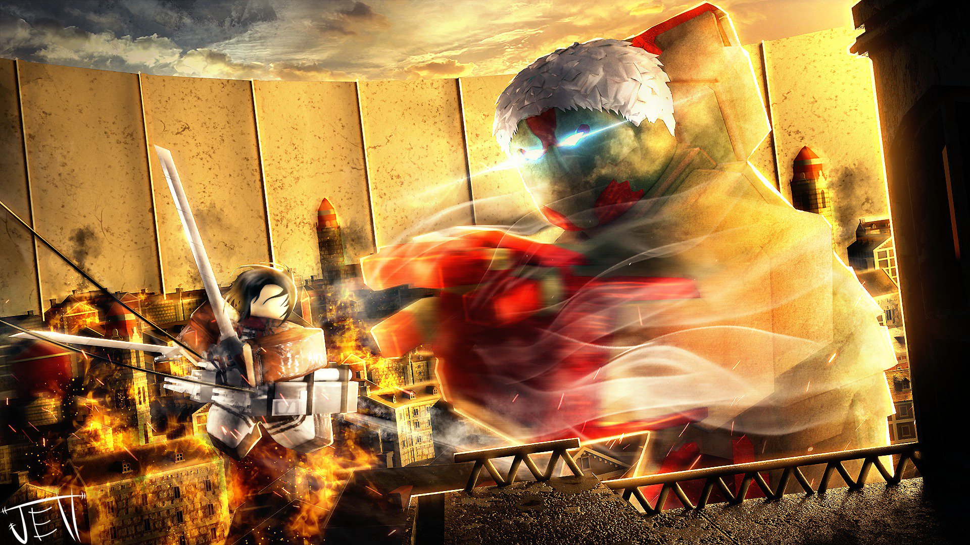 Attack On Titan Roblox Wallpaper ?‍?