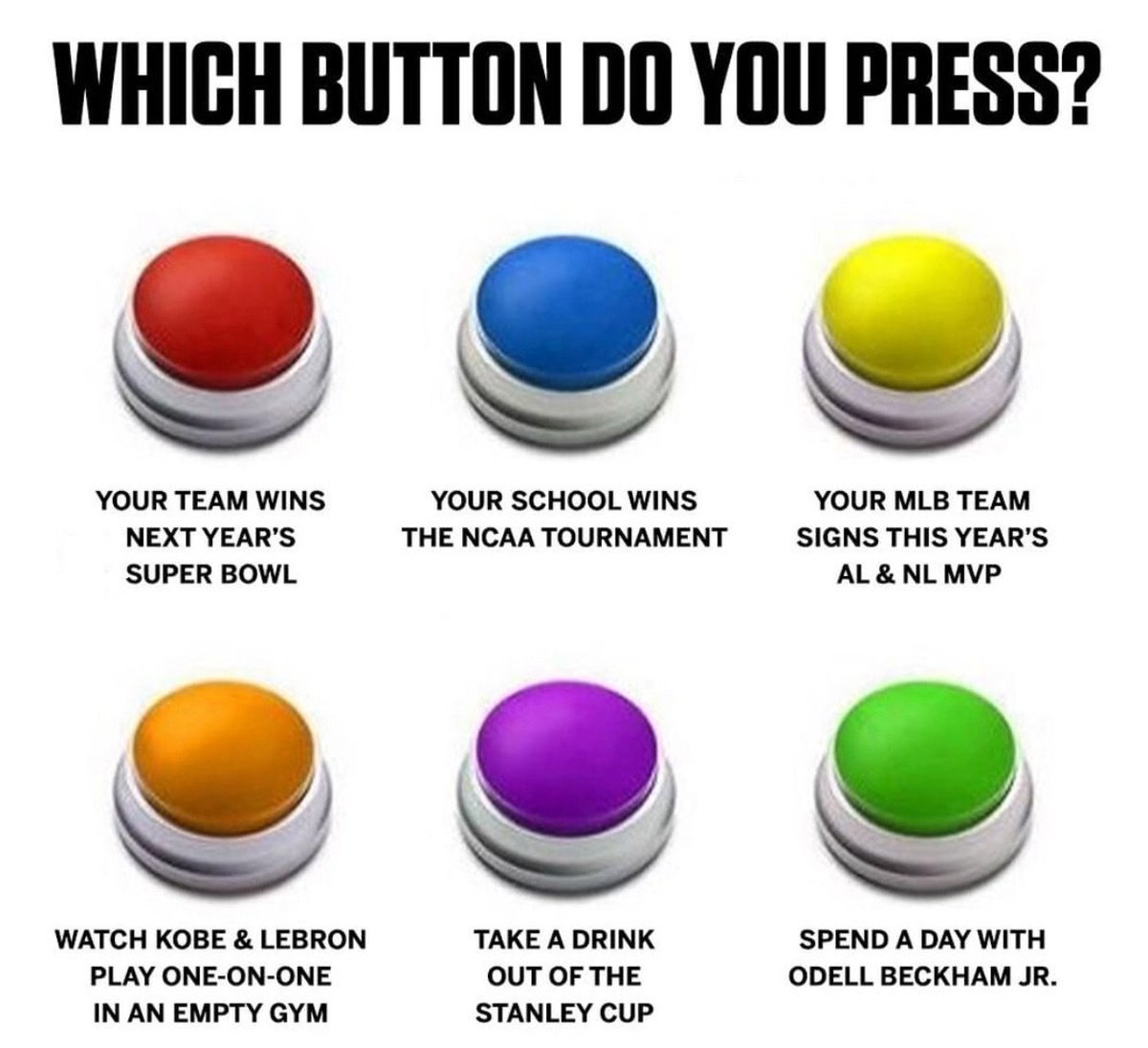 JocksNbeats's tweet image. #WhichButton (Red) 🤷🏾‍♂️