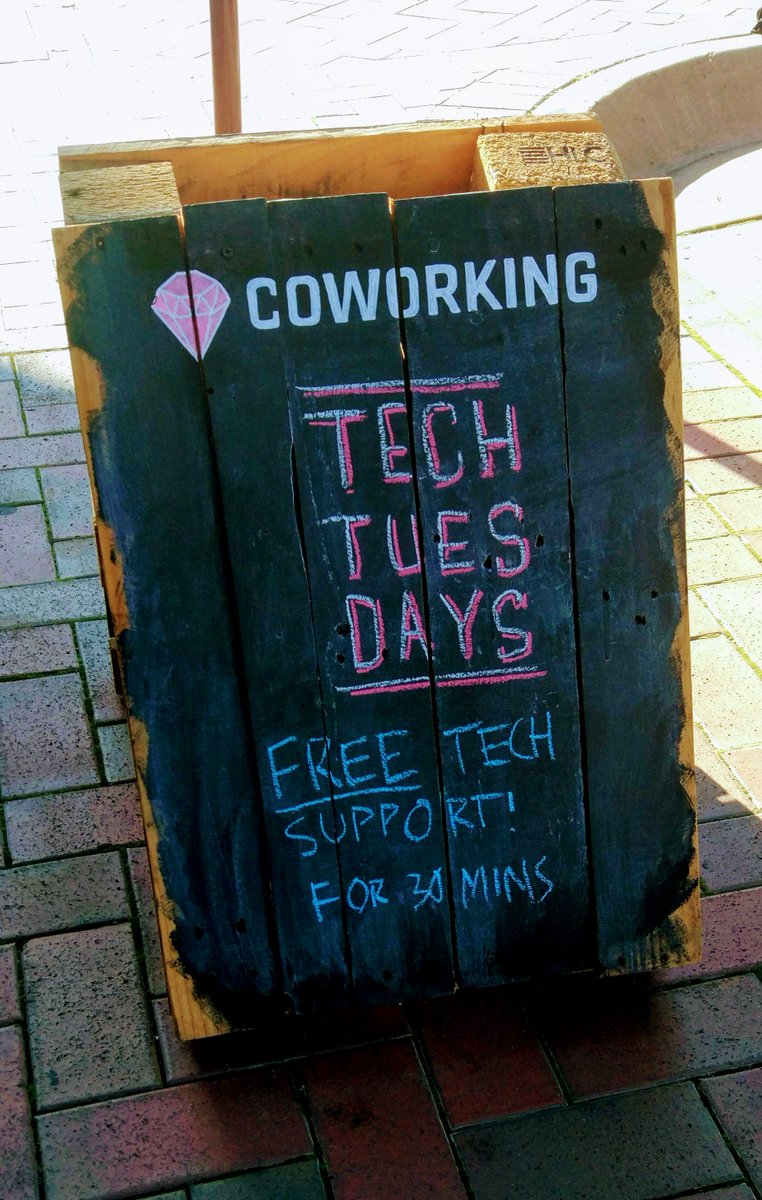 It's #TechTuesday! Drop in for a free 30min tech/digital/#startup consult #Wangaratta #coworking