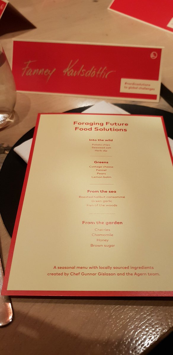 Food with sustainable focus at the #HLPF prepared by an Icelandic chef participating in the #chefsmanifesto for #sustainablesolutions including #nordicsolutions for the #GlobalGoals