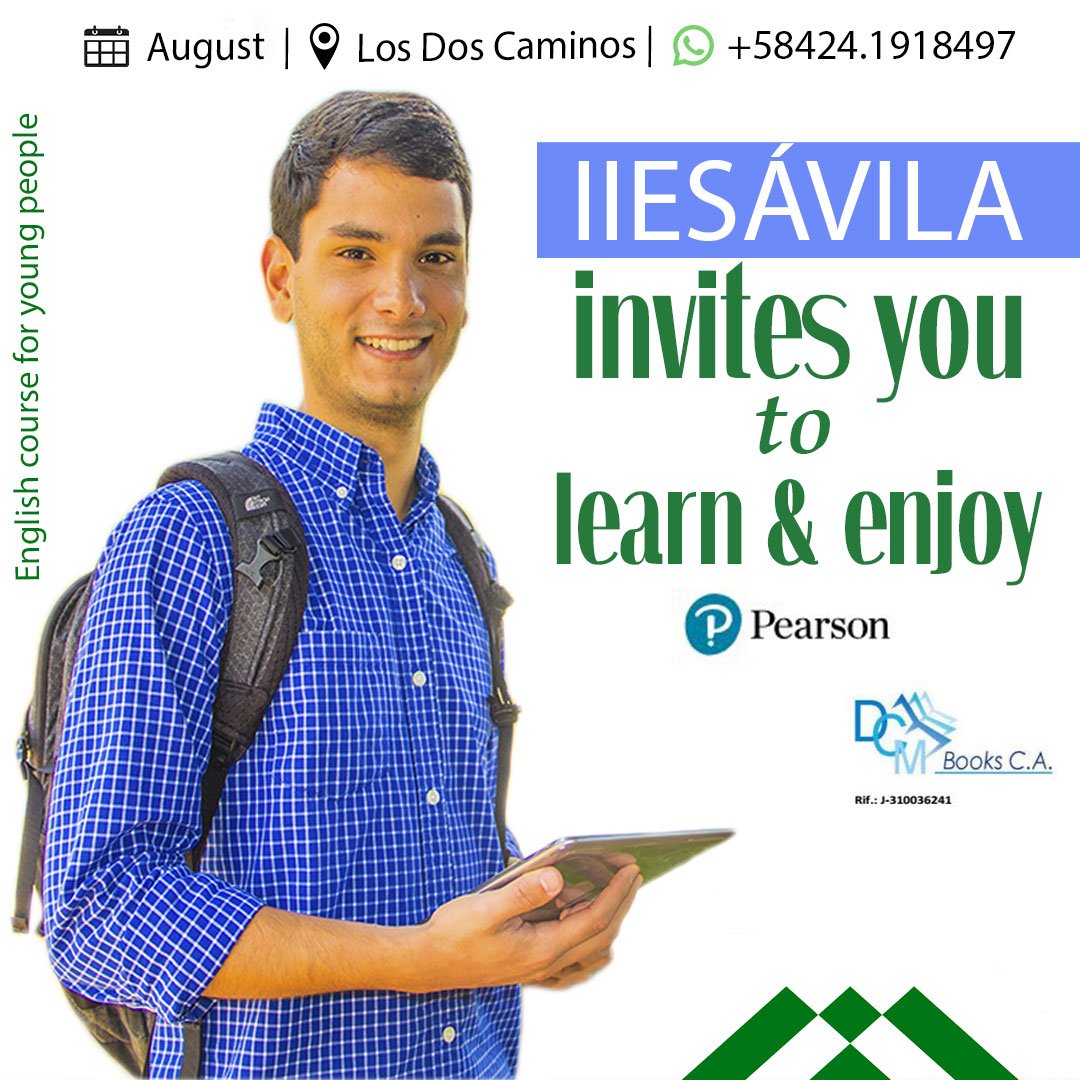 avilaies's tweet image. #IIESÁvila and #dcmbooks invites you to #LearnandEnjoy this #summer info@avilaies.com - English course foy young people