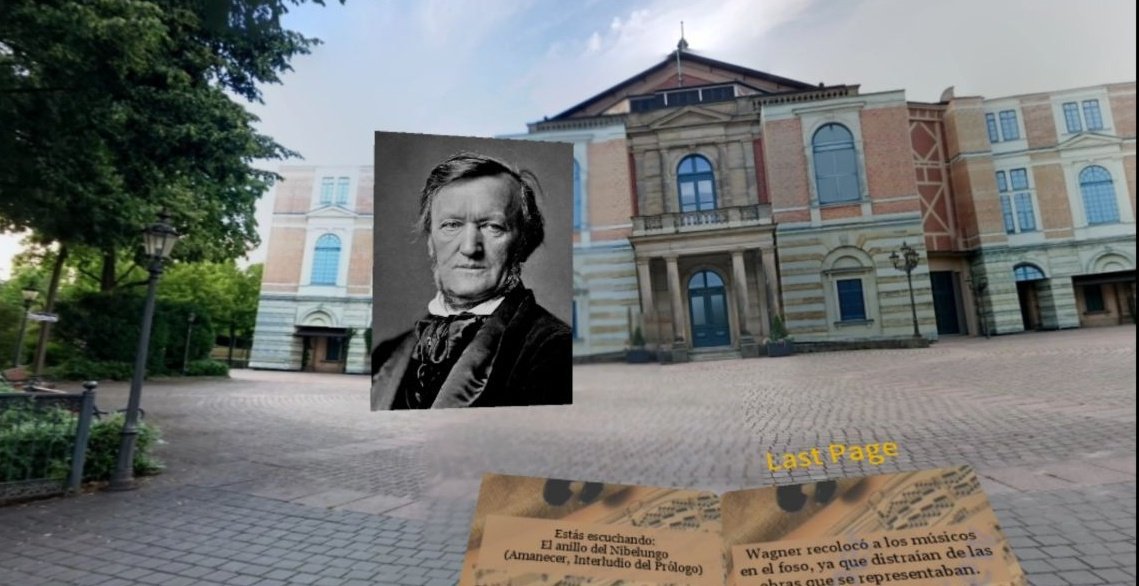 KirsaMoonlight's tweet photo. I'm developing my first Vive Paper project...
Music in the XIX century - Romanticism.
You are going to be able to stand outfront Wagner's theater in Germany while listening to his music and a short explanation about his influence in romanticism.
#VR #VivePaper #VrEducation https://t.co/ydjfNRCrdV