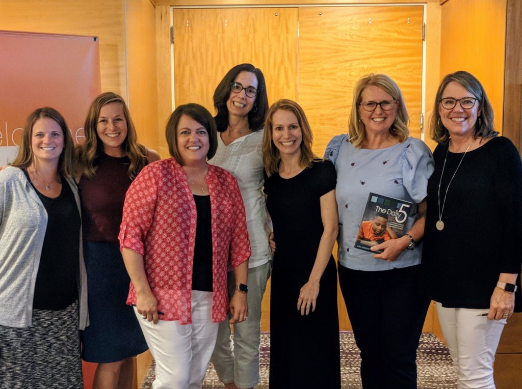 conewagonesd's tweet photo. Thank you to our Conewago teachers for attending the #DailyCafe conference today and tomorrow in Pittsburgh! Mrs. Albright, Mrs. Alloway, Mrs. Bare, Mrs. Cable and Mrs. England are pictured with presenters Gail Boushey and Allison Behne. https://t.co/1AOoJWBPE2