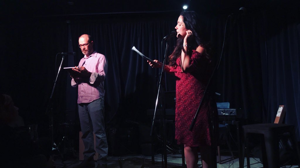 openstagehali's tweet photo. Garry &amp; Ryanne read another scene from @lunaseatheatre’s The Bitterest End #openstagehfx #halifax https://t.co/CMrSagxMUH