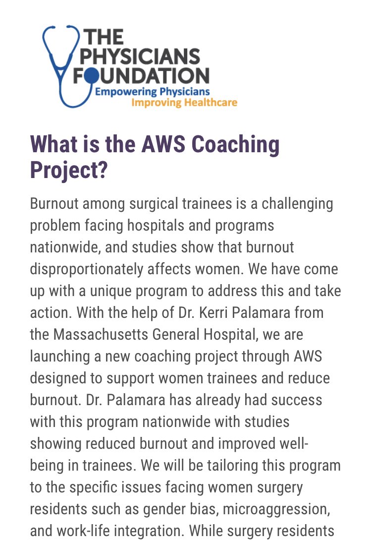 WomenSurgeons's tweet photo. Want more than #TipsForNewDocs #AWSchat ?

Check out the #AWScoaching opportunity @RASACS 

Apply on our website https://t.co/X0QEmAsHka https://t.co/osM6t4ibfy