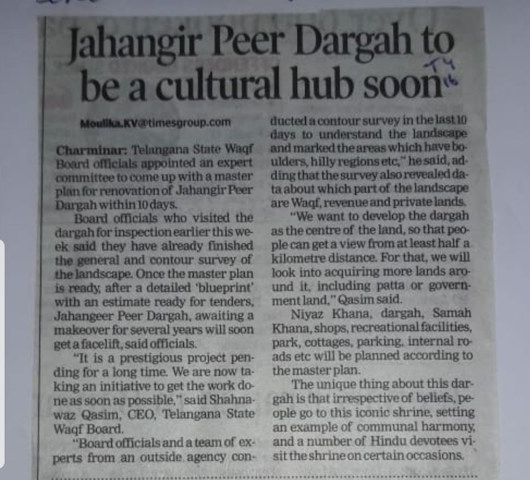 CEO, Telangana State Waqf Board tweet media
