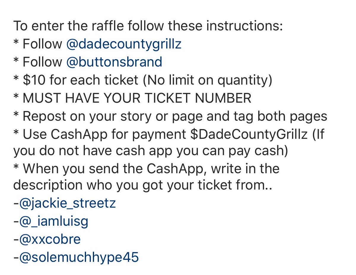 sassygyalsag's tweet photo. 🚨 ATTENTION 🚨 
Dade County Grillz &amp; @ButtonsBrand are teaming up to bring you the craziest giveaway! 

$10 raffle tickets! 💰

You know you want some grillz ✨
You know you want these dope ass Buttons tees baby! 🔥

Buy your raffle ticket with me today!
(More info below) https://t.co/CkMultPqMQ