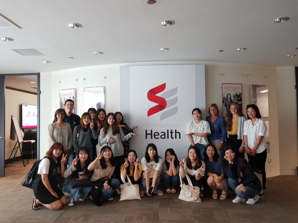 Dudley_CL's tweet photo. Thank you to Mary Lou Ackerman @mackerman123 and St Elizabeth @SEHealth_SEHC for a truly inspirational and informative event for 16 nursing students visiting @SenecaCollege from Korea who now see their future as broad-minded entrepreneurial nurses. #SenecaHELIX @SenecaARIE https://t.co/PbSs91XSRC