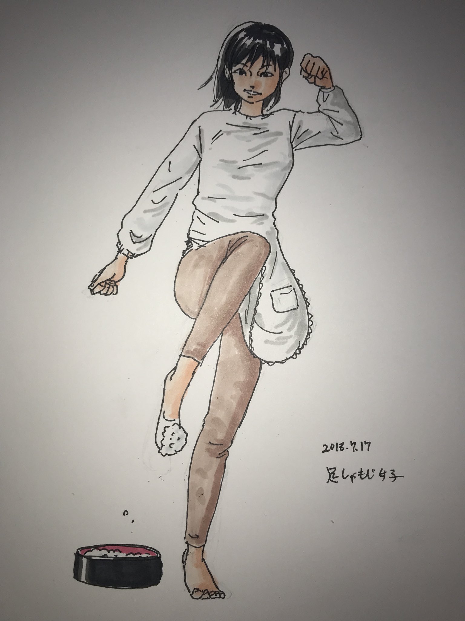 バーバラ 変女子作家 今日の変女子 足しゃもじ女子 女子 足 イラスト 足フェチ T Co Jfwxdmwiqb Twitter