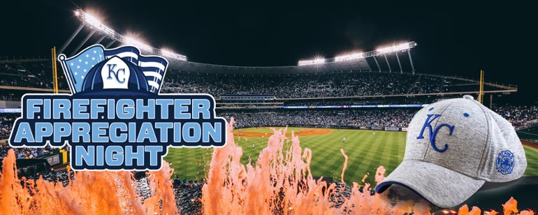 Big News! Our friend Stephen True is a firefighter with KCFD, and he invited Aaron, Mike, and Chris to join him in singing the Star Spangled Banner at the Royals game on Monday, July 23rd, Firefighter Appreciation Night.