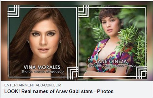 ABSCBN's tweet photo. Yes! You read that right! Kilalanin pa ang tunay na pangalan ng ating mga bidang stars sa Araw Gabi! https://t.co/vkQq1o8VKH https://t.co/p8Zx3Vxumx