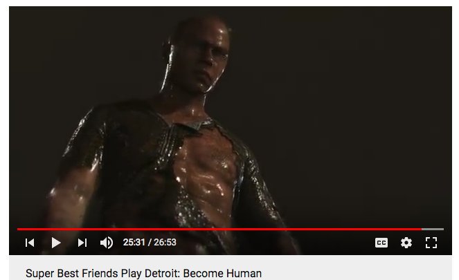 FakavaKiller's tweet image. When you're having a work meeting that involves your desktop and forget you were watching a @2BFOfficial LP of @Detroit_PS4 in the background that you paused at JUST the right time... #workfail #FML